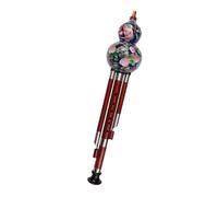 Hulusi-instrumento Musical Nacional Afinado En C Si Bemol Palisandro Ébano Rendimiento Profesional Tipo Varilla De Empuje Hulusi Hulusi(Red,B-flat)