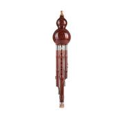 Hulusi Para Principiantes Flauta Profesional Desmontable Con Llave Hulusi C Bb A Prueba De Golpes Para Adultos Y Principiantes(C Key-Redwood)