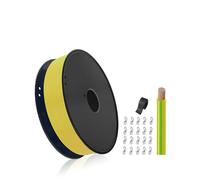 HuLuWa H05V-K 0,75mm² Cable Flexible Verde-Amarillo, 50m | Cobre flexible, aislamiento PVC. Para cuadros, conexiones e instalaciones interiores.