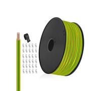 HuLuWa H07V-K 1,5mm² Cable Flexible Verde-Amarillo, 100m