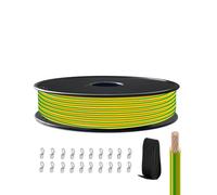HuLuWa H07V-K 2,5mm² Cable Flexible Verde-Amarillo, 50m