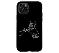 Human and Dog Paw Fist Bump Dog Lover French Bulldog Carcasa para iPhone 11 Pro