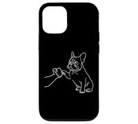 Human and Dog Paw Fist Bump Dog Lover French Bulldog Carcasa para iPhone 12/12 Pro