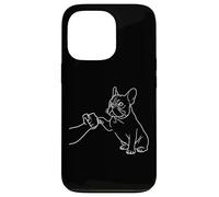 Human and Dog Paw Fist Bump Dog Lover French Bulldog Carcasa para iPhone 13 Pro