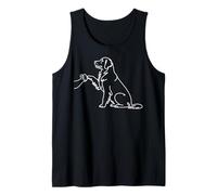 Human and Dog Paw Fist Bump Dog Lover Golden Retriever Camiseta sin Mangas