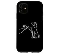 Human and Dog Paw Fist Bump Dog Lover Poodle Carcasa para iPhone 11