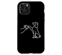 Human and Dog Paw Fist Bump Dog Lover Poodle Carcasa para iPhone 11 Pro