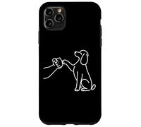 Human and Dog Paw Fist Bump Dog Lover Poodle Carcasa para iPhone 11 Pro MAX