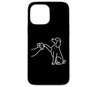 Human and Dog Paw Fist Bump Dog Lover Poodle Carcasa para iPhone 13 Pro MAX