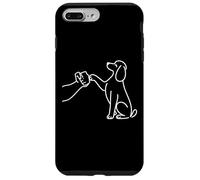 Human and Dog Paw Fist Bump Dog Lover Poodle Carcasa para iPhone 7 Plus/8 Plus
