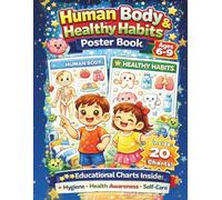Human Body & Healthy Habits Poster Book Ages 6-9 Years: 20 Educational Charts Inside: Hygiene. Health Awareness. Self-Care (Curious Minds Learning Posters)