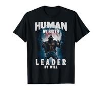 Human by Birth Leader by Will Wolf Funny Werewolf Meme Camiseta