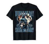 Human by Day Sigma De Noche Divertido Alfa Hombre Lobo Cringe Broma Camiseta