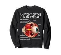 Human Eyeball Anatomy Ophthalmologist Optometry Eye Doctor Sudadera