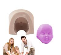 Human Face Silicone Mold - Baby Doll Head Shape Flexible Mould For Chocolate, Clay And Pudding Art, Durable Cake Decorating Tool | Ideal Baking, Crafting, Handmade Dessert Projects