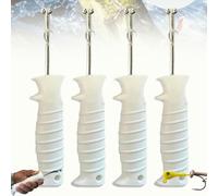 Human Fish Hook Remover Tool, Quick Release Fishhook Extractor, Twist & Release Removal Pliers with Protective Sleeve for Bass/Trouth Fishing (4pcs)
