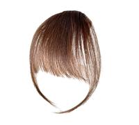 Human Hair Bangs Clip On, Fashionable Look Real Human Haiir Wig Women Baangs, Effortlessly Chic Everyday Girlfriend Wife Hair Extensions Bangs With Temples For Stage, Travelling