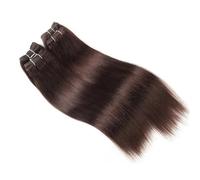 Human Hair Bundles Straight Hair 4 Bundles Deal 190 Grams Per Packet Human Hair Remy Extension Easy Installation and Removal(Dark Brown,10 10 12 12)
