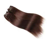Human Hair Bundles Straight Hair 4 Bundles Deal 190 Grams Per Packet Human Hair Remy Extension Easy Installation and Removal(Light brown,16 16 18 18)