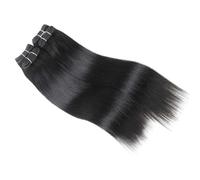 Human Hair Bundles Straight Hair 4 Bundles Deal 190 Grams Per Packet Human Hair Remy Extension Easy Installation and Removal(Jet Black,8 8 10 10)