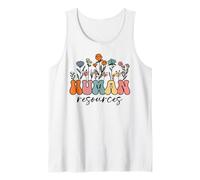 Human Resources Wildflowers, Vintage Retro Floral HR Camiseta sin Mangas