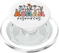 Human Resources Wildflowers, Vintage Retro Floral HR PopSockets PopGrip para MagSafe