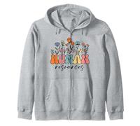 Human Resources Wildflowers, Vintage Retro Floral HR Sudadera con Capucha