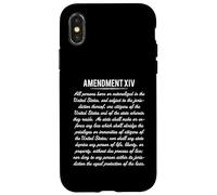 Human Rights Naturalized Born Citizens Pro 14th Amendment Carcasa para iPhone X/XS