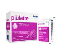 Humana Piùlatte, complemento alimenticio con extractos de hierbas que estimulan la producción de leche materna, 14 sobres