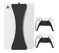 HumanCentric - Soporte de Pared para Consola y Mando de PS5 con Dos Soportes de Mando, dissimular o Montar en la Pared, Kit de Montaje en Pared Playstation 5, Soporte de Disco y Versiones Digitales