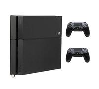 HumanCentric Soporte para PS4 FAT Original (modelo 2013 - mediados de 2016) + 2 soportes de controlador (negro) montaje en la pared o en la parte posterior del televisor