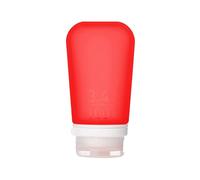humangear GoToob+ - Botella de viaje grande de 100 ml con tapa de bloqueo, color rojo