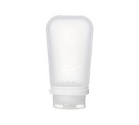 Humangear GoToob+ - Botella de Viaje Grande de 100 ml con Tapa de Bloqueo, Transparente