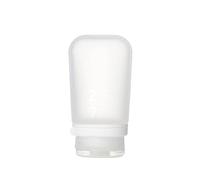 Humangear GoToob+ - Botella de viaje mediana de 74 ml con tapa de bloqueo, transparente