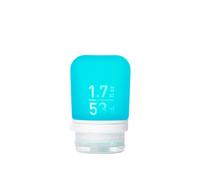 Humangear GoToob+ (Peque?o) | Botella de viaje de silicona rellenable | Tapa con cierre | Material apto para alimentos | Color agua (53 ml)