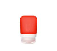 humangear GoToob+ (pequeño) | Botella de Viaje de Silicona Recargable | Tapa de Bloqueo | Material Seguro para Alimentos | Rojo, pequeño (1.7 FL.oz; 53 ml)