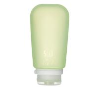 Humangear GoToob+ (XL) | Botella de viaje de silicona rellenable | Tapa con cierre | Material apto para alimentos | Verde XL (177 ml)