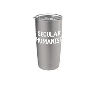 Humanista Secular - Humanismo Ciencia - Razón Ateísmo Vaso térmico de acero inoxidable de doble pared