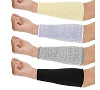 Humanitypd 4 pares de mangas resistentes a cortes y quemaduras manguitos protectores de brazo para piel fina y moretones