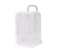 Humanitypd Mini maleta de viaje con ruedas blancas, caja de caramelos, caja de caramelos, caja de caramelos, caja de caramelos, caja de almacenamiento