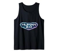 Humano 2.0 Biohacking Biohacker Actualización Longevidad Futurista Camiseta sin Mangas
