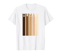 Humano Anti Racismo Parar Racistas Igualdad Derechos Humanos Camiseta, Hombre, Blanco, M