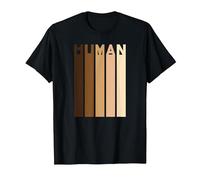 Humano Anti Racismo Parar Racistas Igualdad Derechos Humanos Camiseta, Hombre, Negro, 6XL