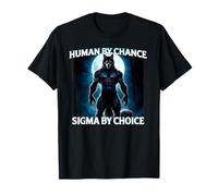 Humano irónico por casualidad Sigma by Choice Hombre Lobo Camiseta