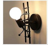 Humanoid Creative Wall Sconce, Modern Candle Lamp Art Deco, Max 60W E27, Iron Holder, for Bedroom Living Room Staircase