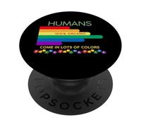 Humanos 100% Orgánicos Vienen en Muchos Colores Igualdad Paz PopSockets PopGrip Adhesivo