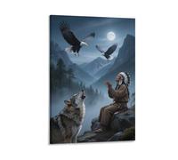 Humanos bestias Cuadro De Pared, Poster Obra De Arte Colgado | Impresión Lienzo Murales, Especial Pintura Decor Interior Para Salón Dormitorio, Regalo 12x18inch(30x45cm)