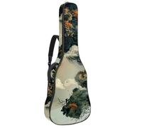 Humans and Nature - Bolsa para guitarra acústica de 41 y 42 pulgadas con correa ajustable para el hombro, bolsa para guitarra con colgador trasero, adecuada para guitarras eléctricas, bajos, guitarras
