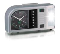 Humantechnik Time Flash - Despertador analógico, color plateado