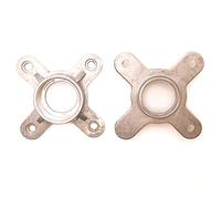 HUMARH Paquete de 2 adaptadores de brida de metal de aluminio de repuesto de 1 3/8 pulgadas para EV Electro Voice y otros 1 pulgada de bocina atornillada con 4 agujeros